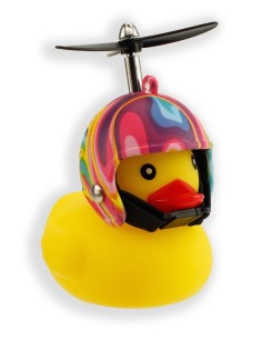 Bike Duck Flower Power windmolentje in display