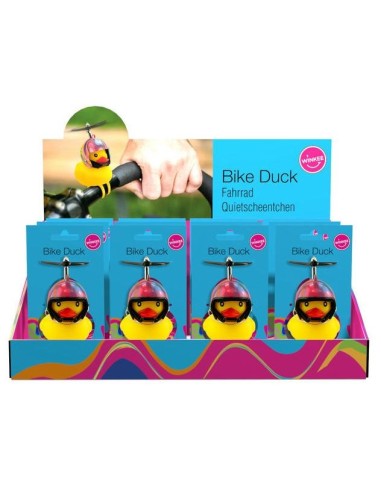 Bike Duck Flower Power windmolentje in display