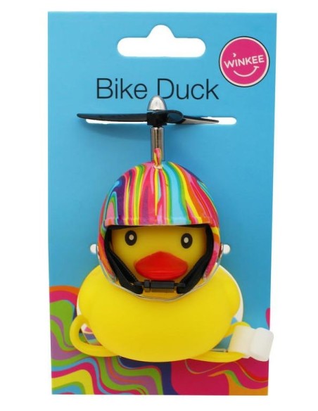 Bike Duck Flower Power windmolentje in display