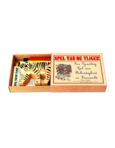 Marc Vidal - Spel van de Tijger mini houten evenwichtspel NL