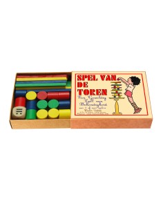 Marc Vidal -  Spel van de Toren - mini houten stapelspel NL