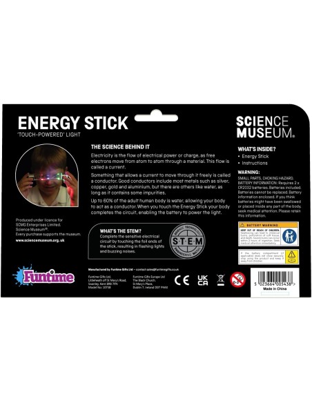 Science Museum Energy Stick - Verander je lichaam in een geleider van elektriciteit!
