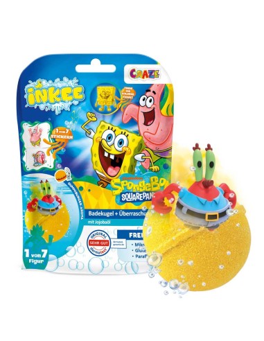 Craze INKEE Surprise Bath Bomb SpongeBob Golden Bag 7 in display 85196DE