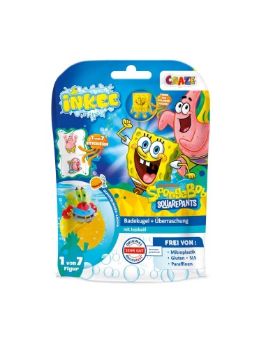 Craze INKEE Surprise Bath Bomb SpongeBob Golden Bag 7 in display 85196DE