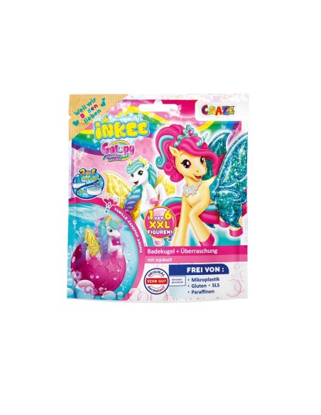 Craze INKEE XXL Surprise Bath Bomb Galupy Rainbow Unicorn 5 in display 59241