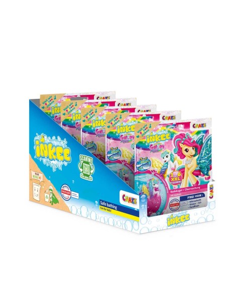 Craze INKEE XXL Surprise Bath Bomb Galupy Rainbow Unicorn 5 in display 59241