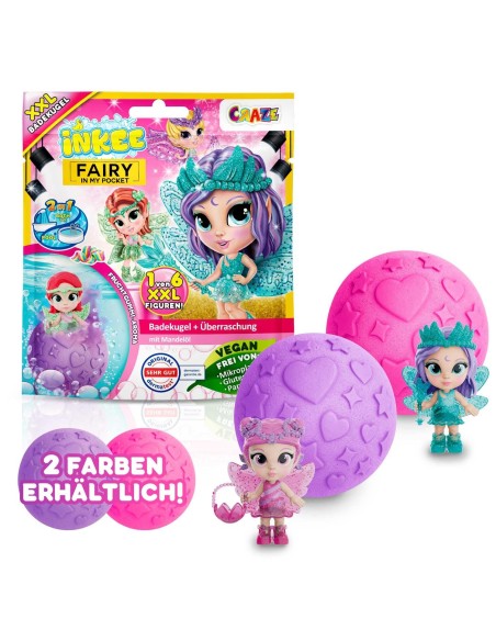 Craze INKEE XXL Surprise Bath Bomb Fairy in my pocket 5 in display 69899DE