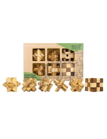 Ecologicals 6 pack bamboo puzzles EC003