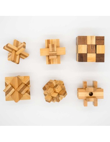 Ecologicals 6 pack bamboo puzzles EC003