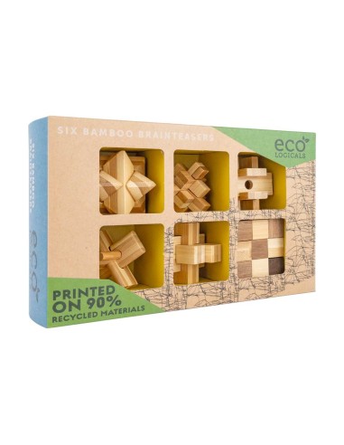 Ecologicals 6 pack bamboo puzzles EC003