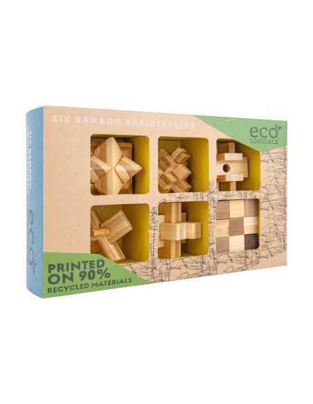 Ecologicals 6 pack bamboo puzzles EC003