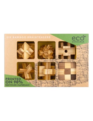 Ecologicals 6 pack bamboo puzzles EC003