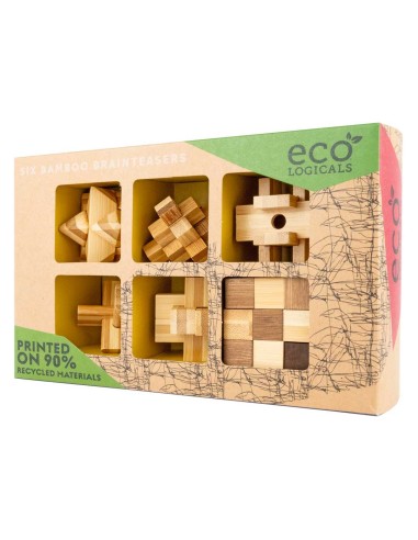 Ecologicals 6 pack bamboo puzzles EC003