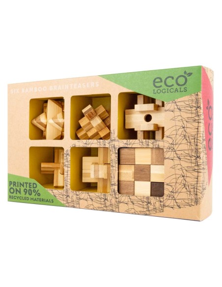 Ecologicals 6 pack bamboo puzzles EC003
