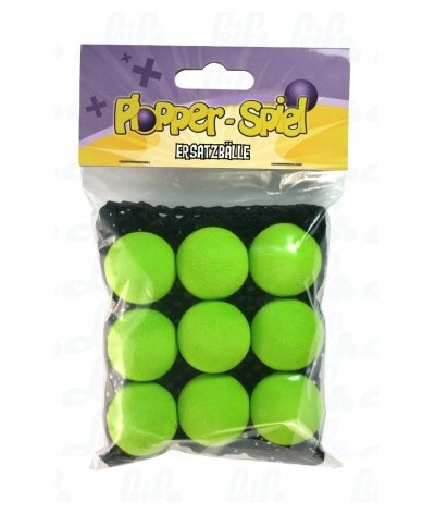 Plopper reserve ballen 9 stuks - groen