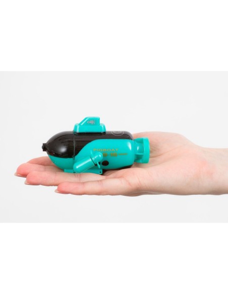 RC: 2 Channel Mini Submarine 3 designs geel blauw turquoise