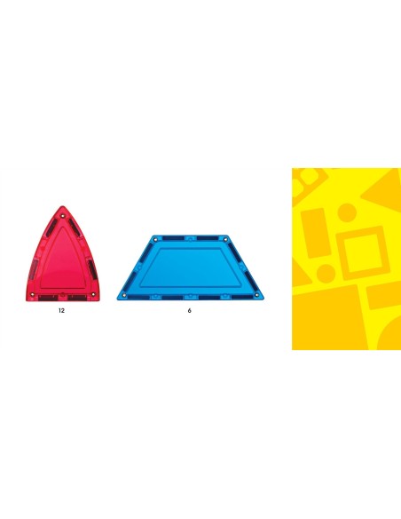 Learn & Grow Toys - Magnetic Tiles - Dome Pack (18 Piece)