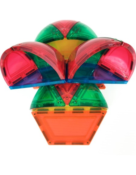 Learn & Grow Toys - Magnetic Tiles - Dome Pack (18 Piece)