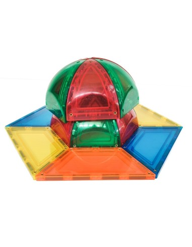Learn & Grow Toys - Magnetic Tiles - Dome Pack (18 Piece)