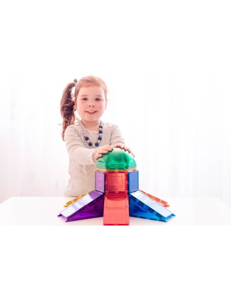 Learn & Grow Toys - Magnetic Tiles - Dome Pack (18 Piece)