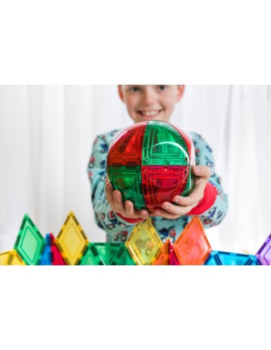 Learn & Grow Toys - Magnetic Tiles - Dome Pack (18 Piece)