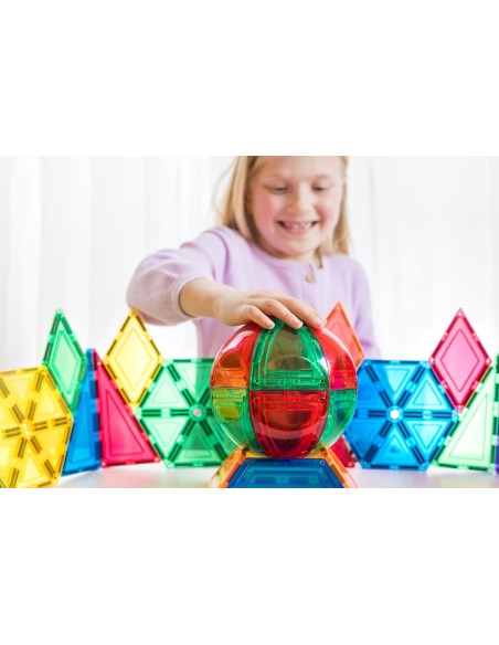 Learn & Grow Toys - Magnetic Tiles - Dome Pack (18 Piece)