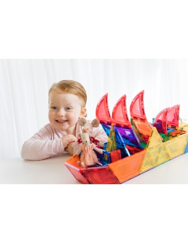 Learn & Grow Toys - Magnetic Tiles - Dome Pack (18 Piece)
