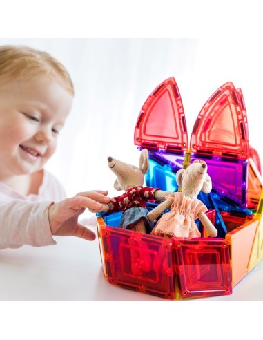 Learn & Grow Toys - Magnetic Tiles - Dome Pack (18 Piece)