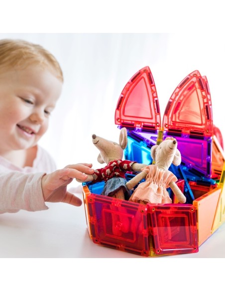 Learn & Grow Toys - Magnetic Tiles - Dome Pack (18 Piece)