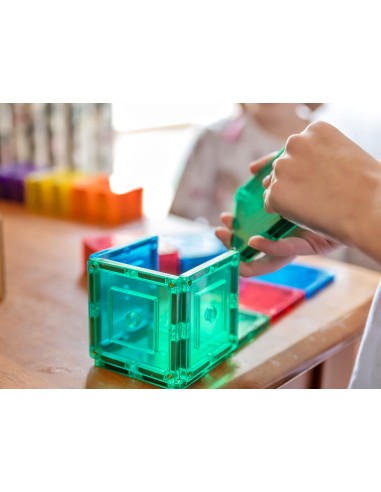 Learn & Grow Toys - Magnetic Tiles - Small Square Pack (36 Piece)