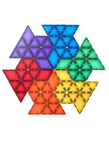 Learn & Grow Toys -  Magnetic Tiles - Geometry Pack (36 Piece)