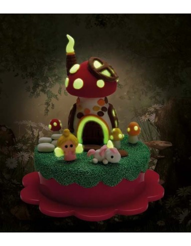 Brainstorm - My Very Own Fairy Cottage Keepsake Box - Maak zelf een sprookjeshuisje met glow-in-the-dark klei
