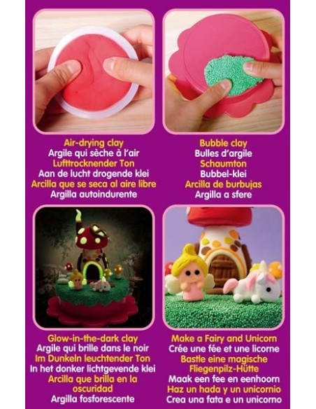 Brainstorm - My Very Own Fairy Cottage Keepsake Box - Maak zelf een sprookjeshuisje met glow-in-the-dark klei