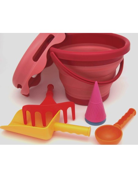 7in1 Sand Toys - Zand speelgoed - 7 delig - rood