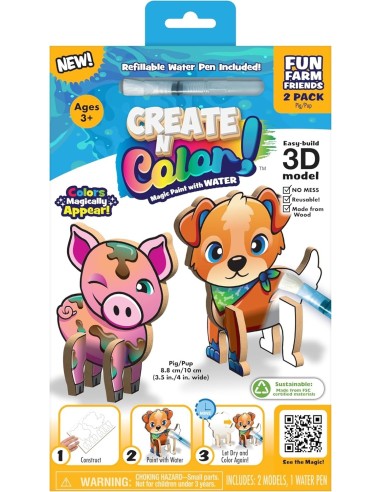 Create N Colour Take Along Fun Farm Friends