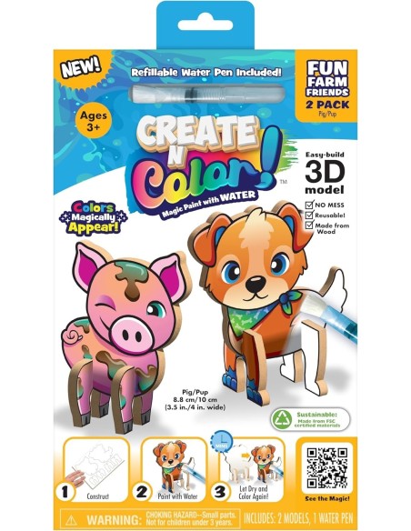 Create N Colour Take Along Fun Farm Friends