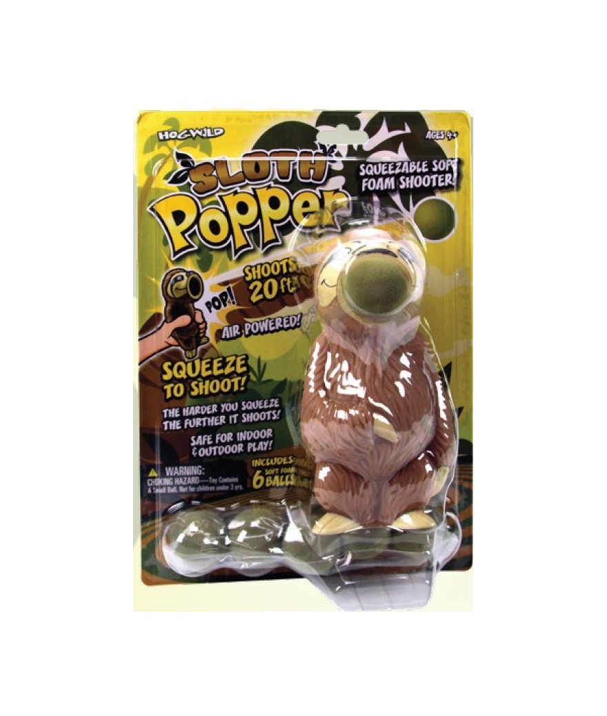 Plopper Luiaard, incl. 6 balletjes