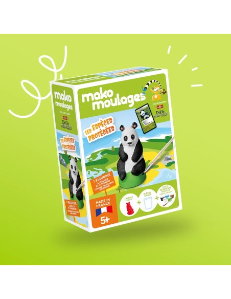 Mako Moulages - Display in bruikleen gevuld met 12 pakketjes 1 mal panda fee dolfijn