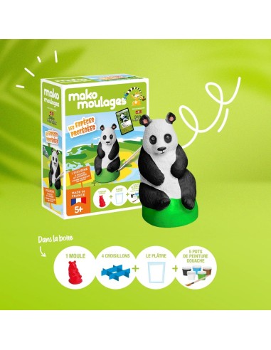Mako Moulages - Display in bruikleen gevuld met 12 pakketjes 1 mal panda fee dolfijn