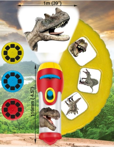 Brainstorm - Natural History Museum Dinosaur Torch and Projector - zaklamp dino