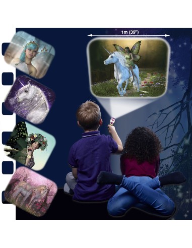 Brainstorm - Fairy & Unicorn Torch and Projector - zaklamp elf en eenhoorn