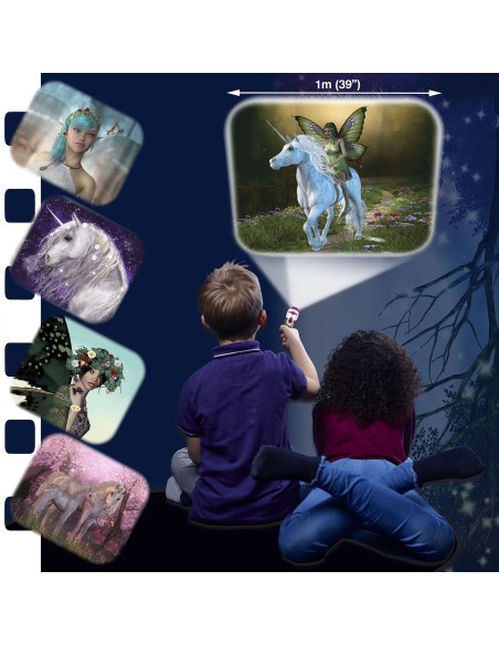 Brainstorm - Fairy & Unicorn Torch and Projector - zaklamp elf en eenhoorn