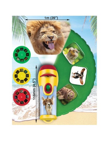Brainstorm - Funny Animals Torch and Projector - zaklamp grappige dieren