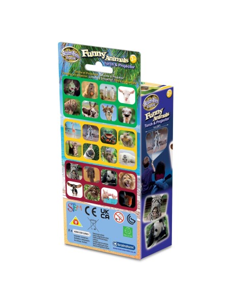 Brainstorm - Funny Animals Torch and Projector - zaklamp grappige dieren