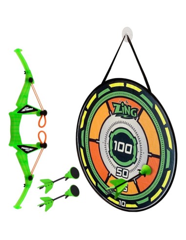 Zing - Air Storm Bullz Eye Bow Target Pack met klittenband pijlen en doel 5+ AS200