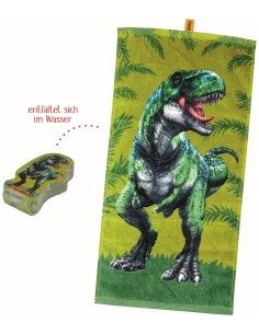 Magische handdoek dino T-Rex World 2