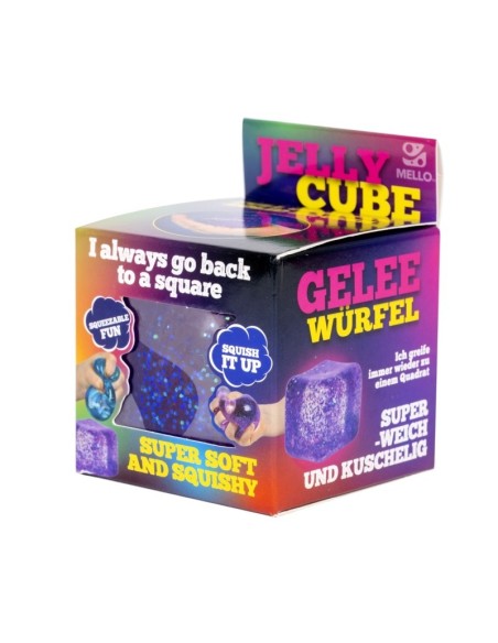 Jelly Cube - Back To A Square Squishy stress 12 in display