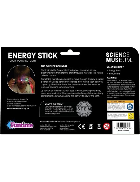Science Museum Energy Stick - Verander je lichaam in een geleider van elektriciteit!