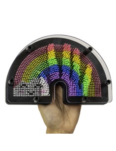 Rainbow Shaped Pin Art - Pin Art Regenboog 2