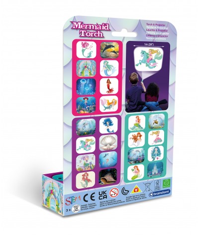 Brainstorm - Mermaid Torch and Projector - zaklamp zeemeermin